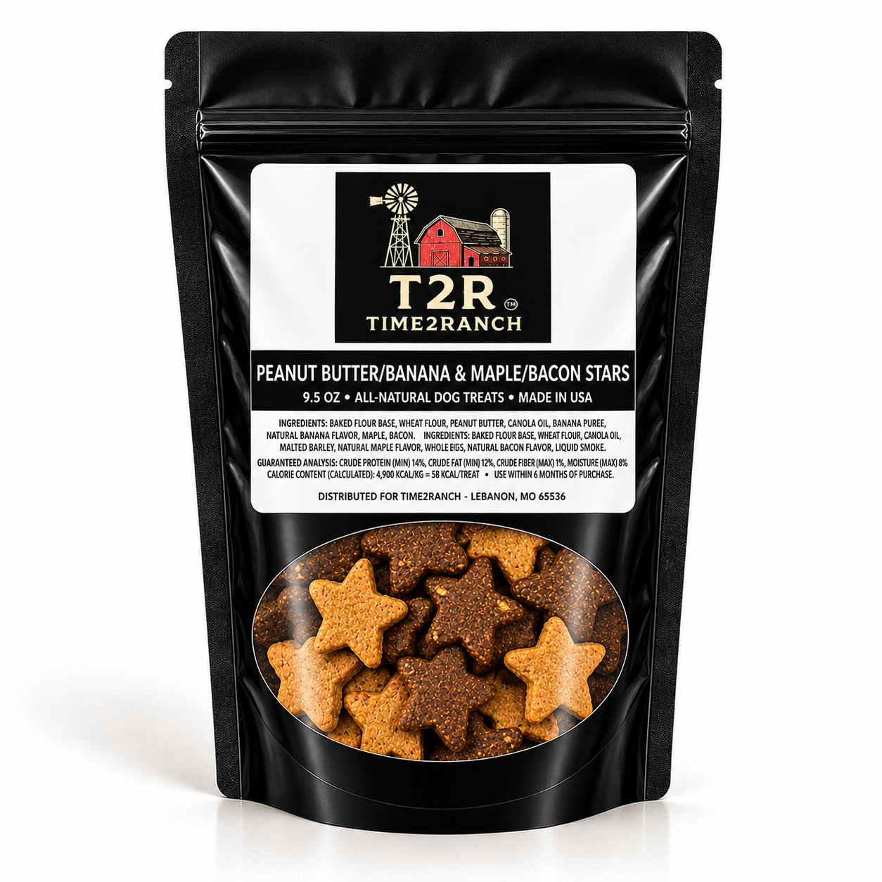 Time2Ranch - Peanut Butter/Banana & Maple/Bacon Stars
