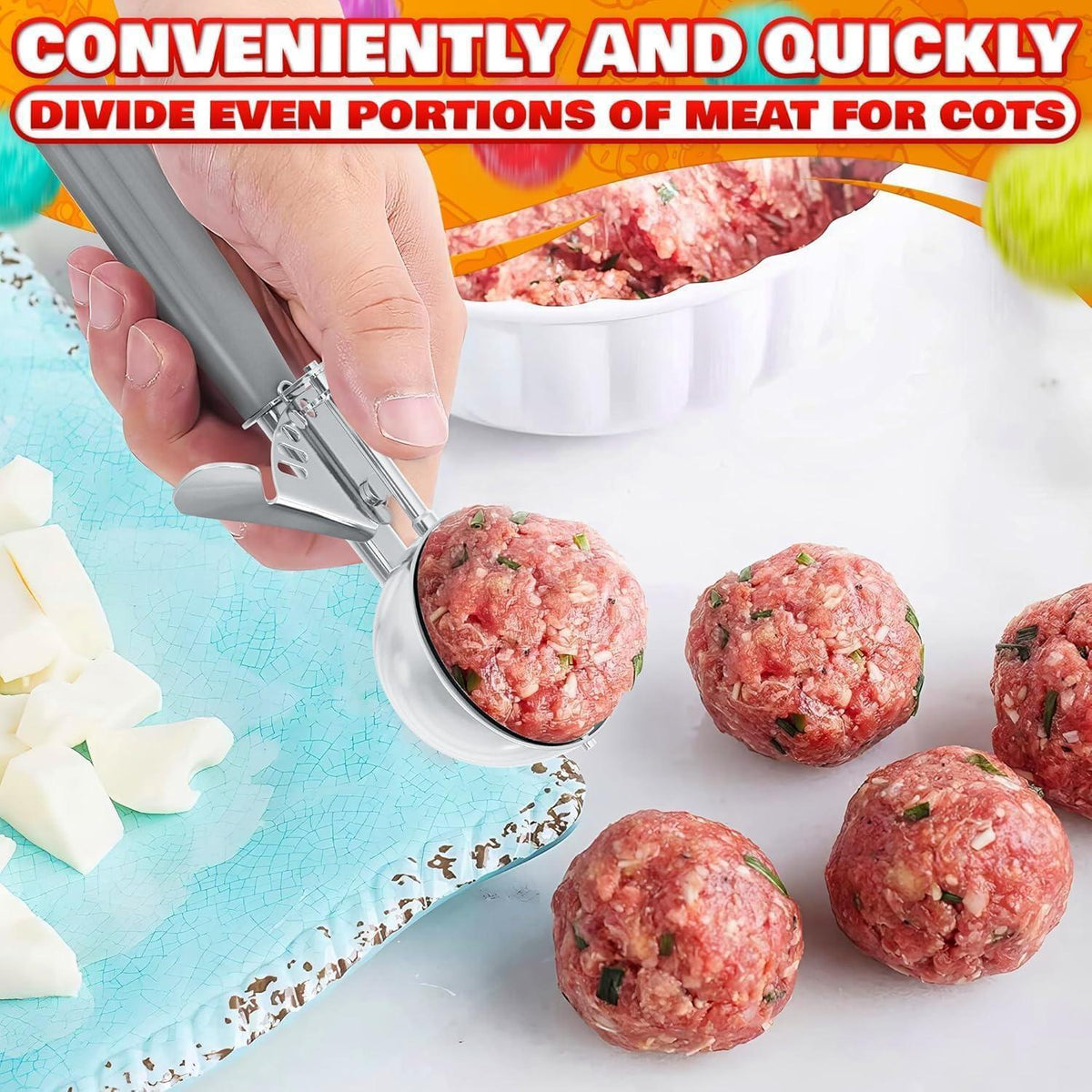 4 oz Ice Cream Scoop with Trigger Release #8 – Stainless Steel Versatile Tool for Baking Cookies and Desserts  Durable Easy to Clean Dishwasher Safe Ergonomic Design for Precise Culinary Portions