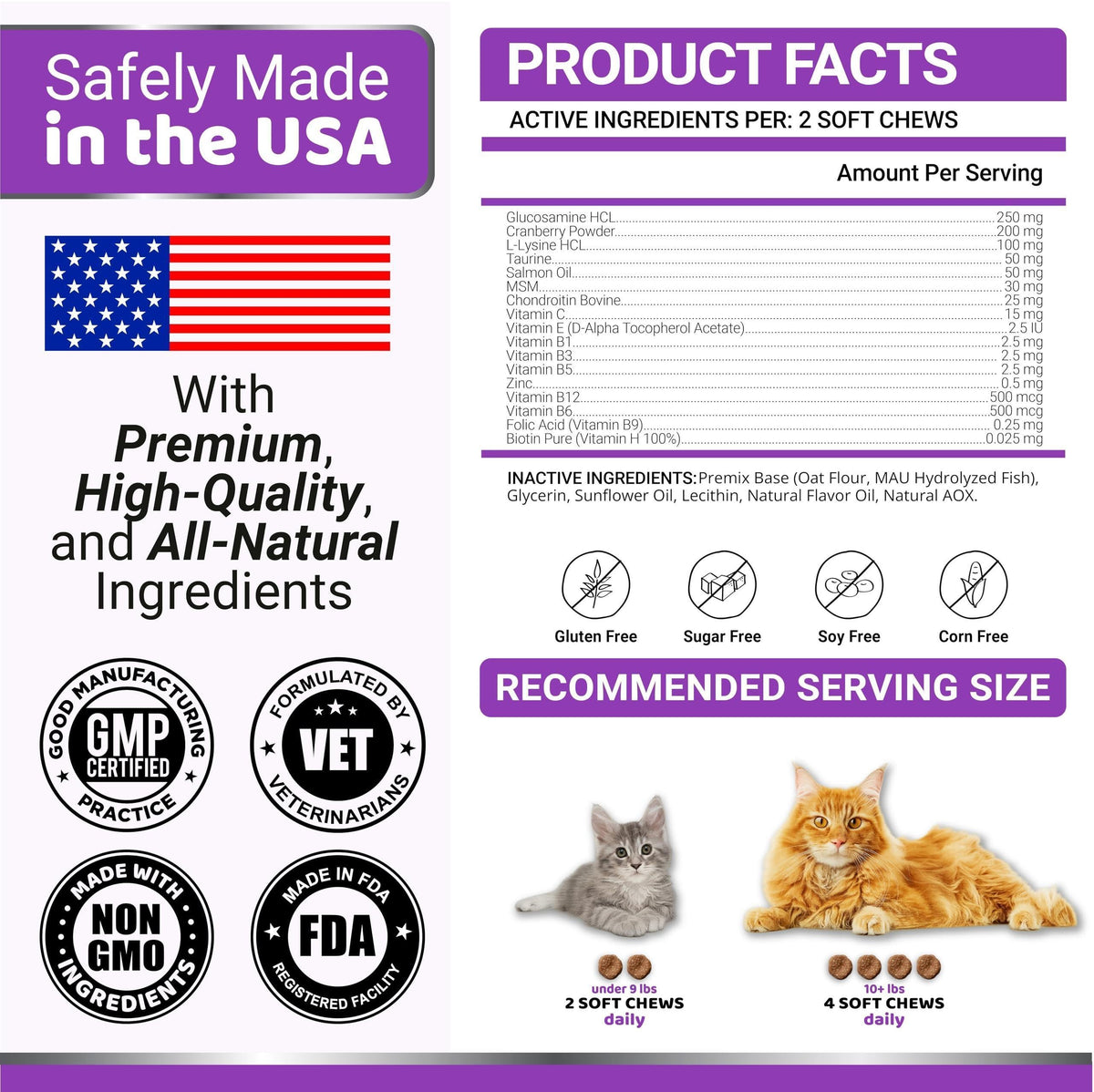 Cat Multivitamin Chews Hip & Joint Immune Skin & Digestion Support