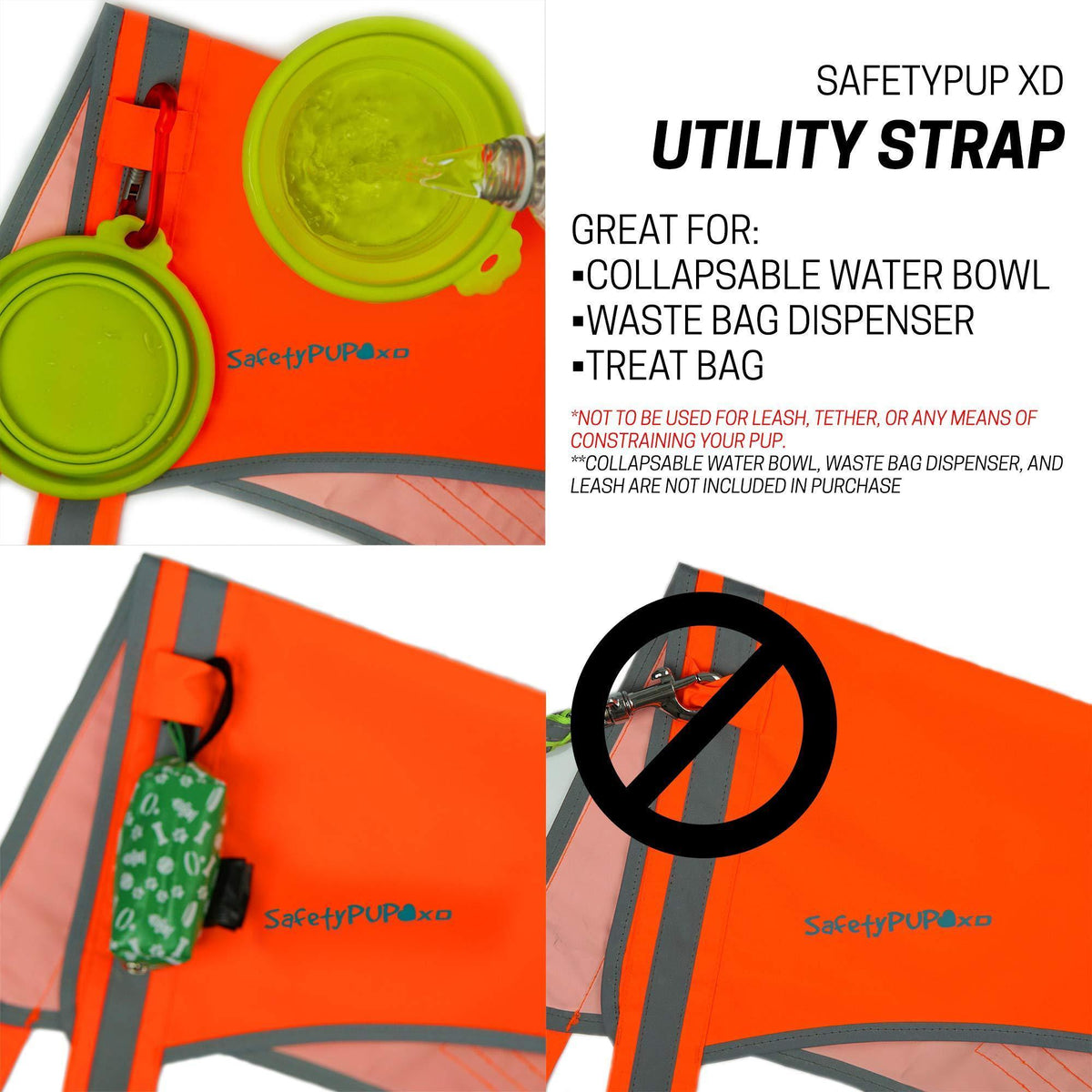 Lightweight Dog Vest Mid-Back Coverage 24 in Chest x 17 in Neck Orange