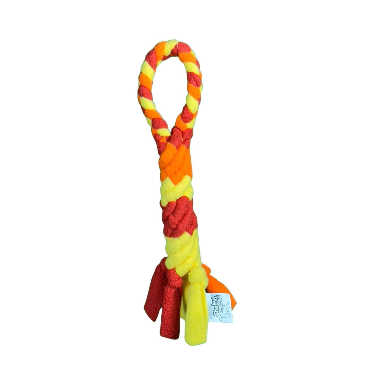 Interactive Tug & Treat-Dispenser Toy for Dogs Teething Relief Orange