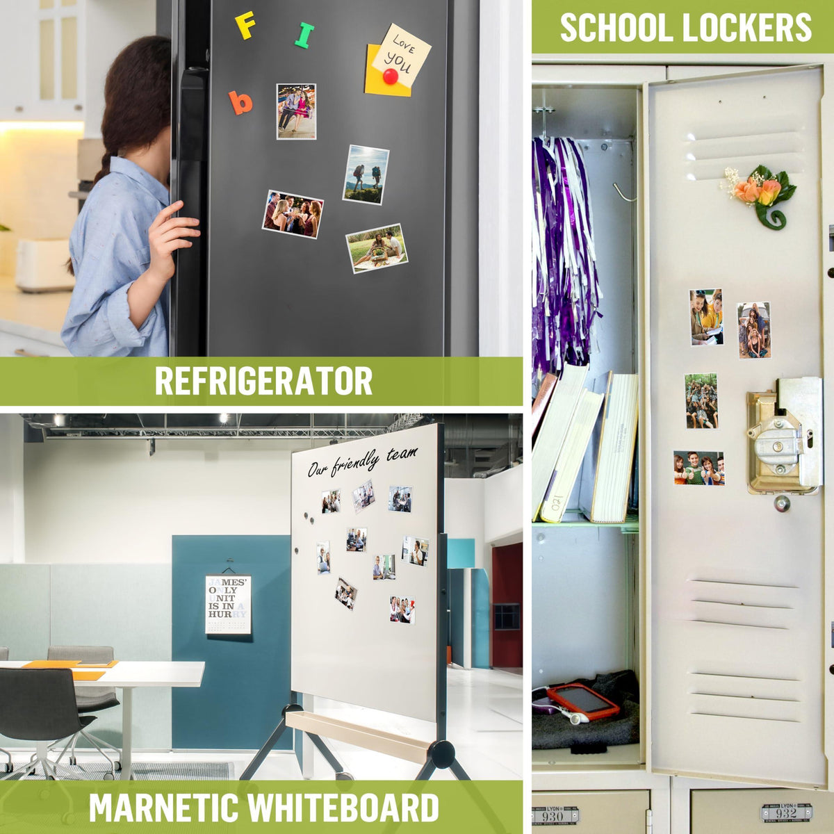 30 Pack 2.5x3.5 Magnetic Picture Frames for Refrigerator Wallet Sized   White Small Magnet Picture Frames for Fridge Magnetic Photo Sleeves Locker Magnet Frame Magnetic Photo Pockets Magnetic Picture Holder