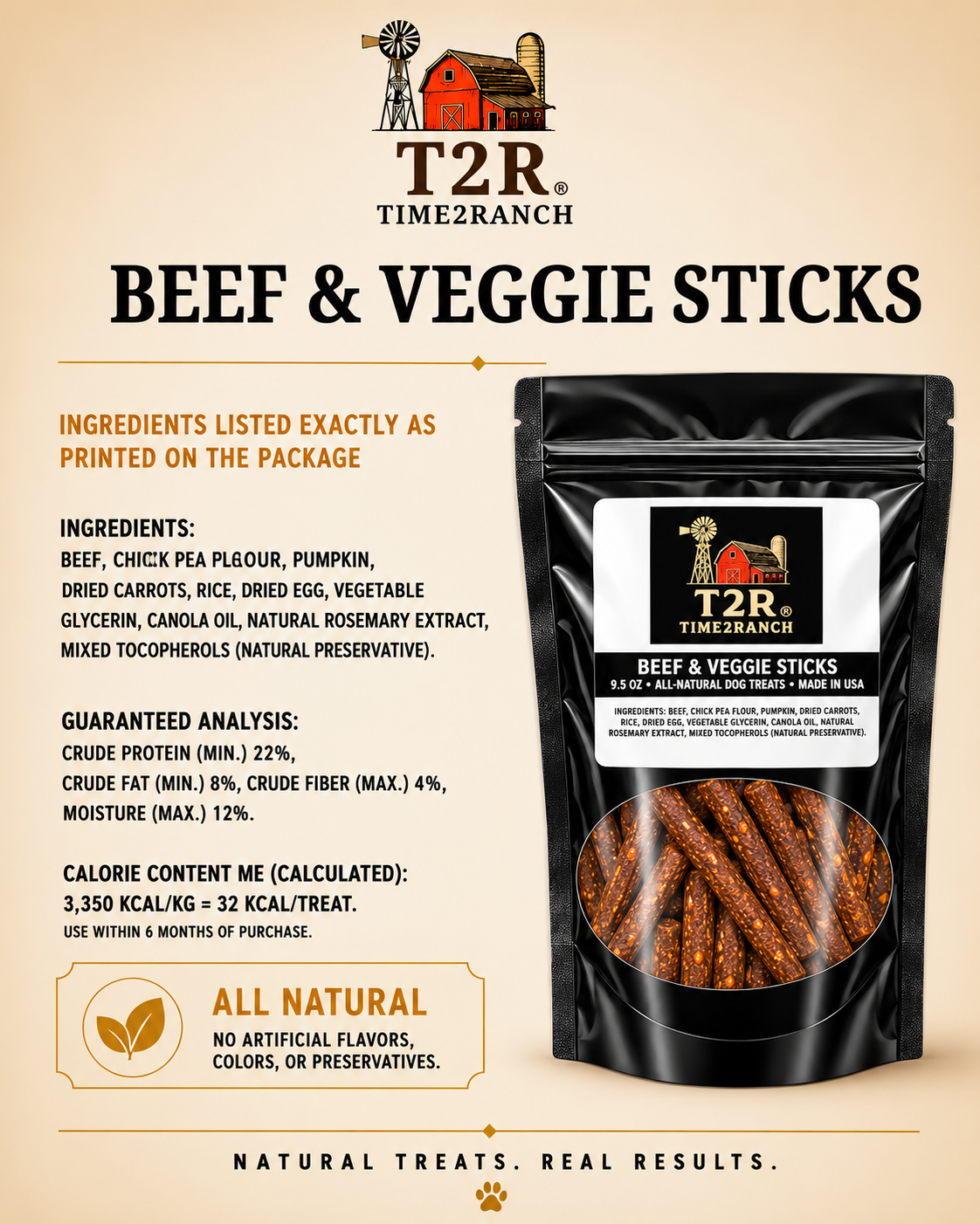 Time2Ranch - Beef & Veggie Sticks