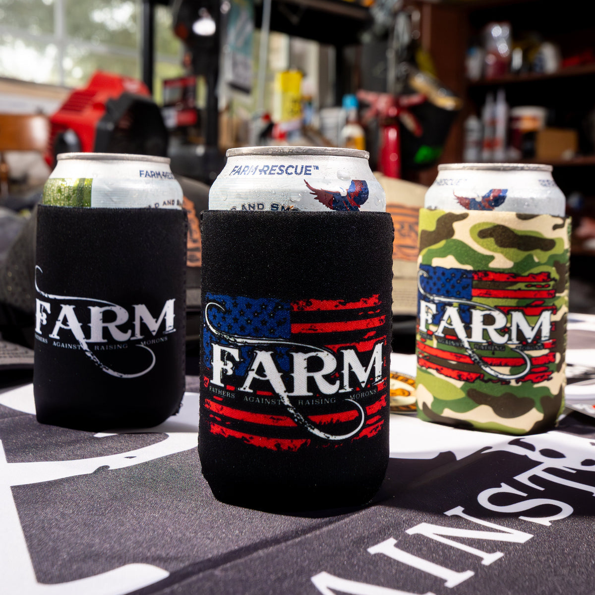 Flag Koozie - Black