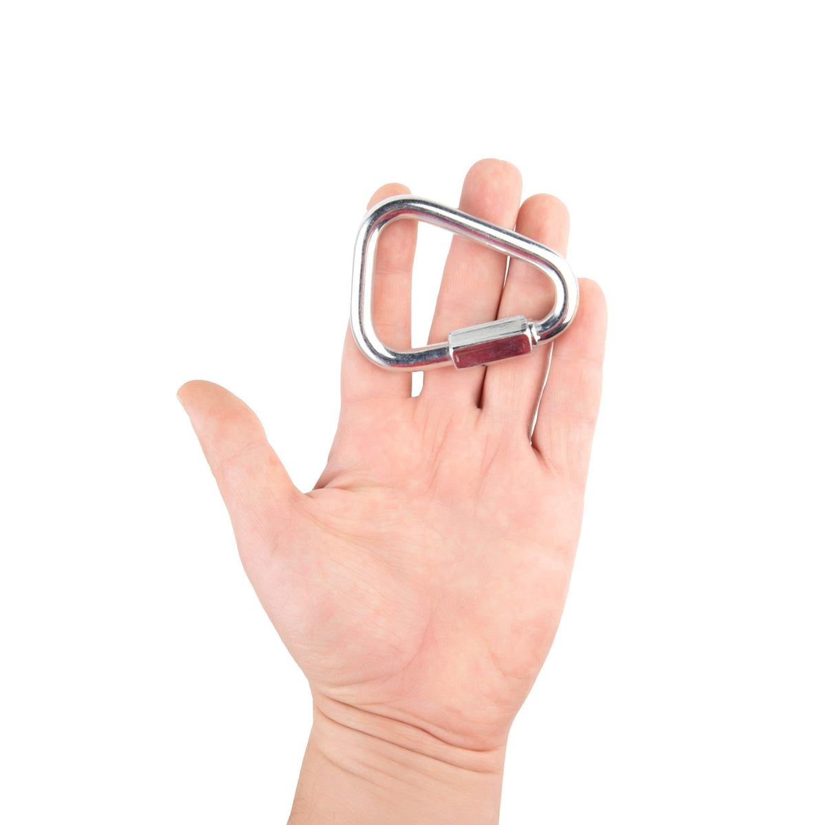 Set of 5 Carabiners for Ninja Slackline. Triangle Shaped Quick Links for Ninja Slackline. Large 5 16  (M8 80mm)