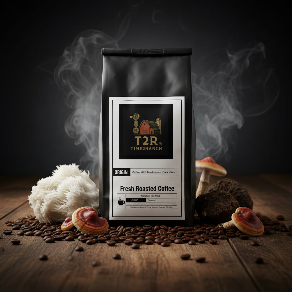 Coffee with Mushrooms Dark Roast