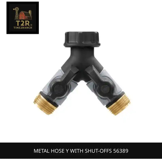 Metal Hose Y with Shut-offs 56389 by@Outfy