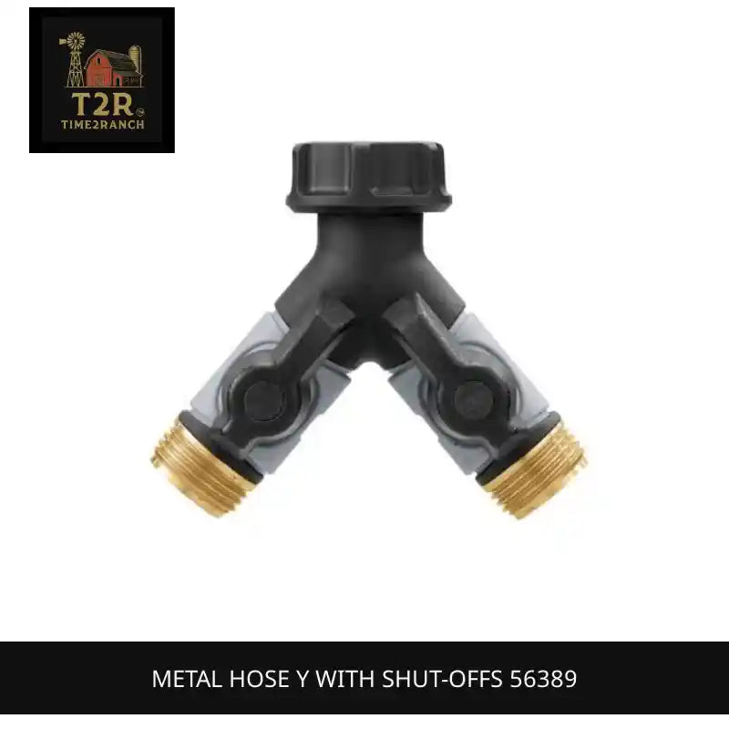 Metal Hose Y with Shut-offs 56389 by@Outfy