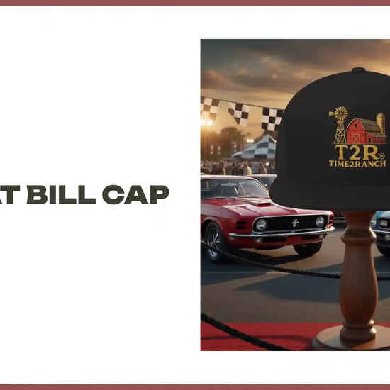 Flat Bill Cap by@Outfy