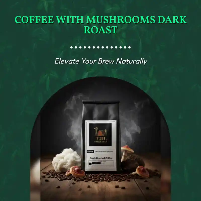 Coffee with Mushrooms Dark Roast by@Outfy