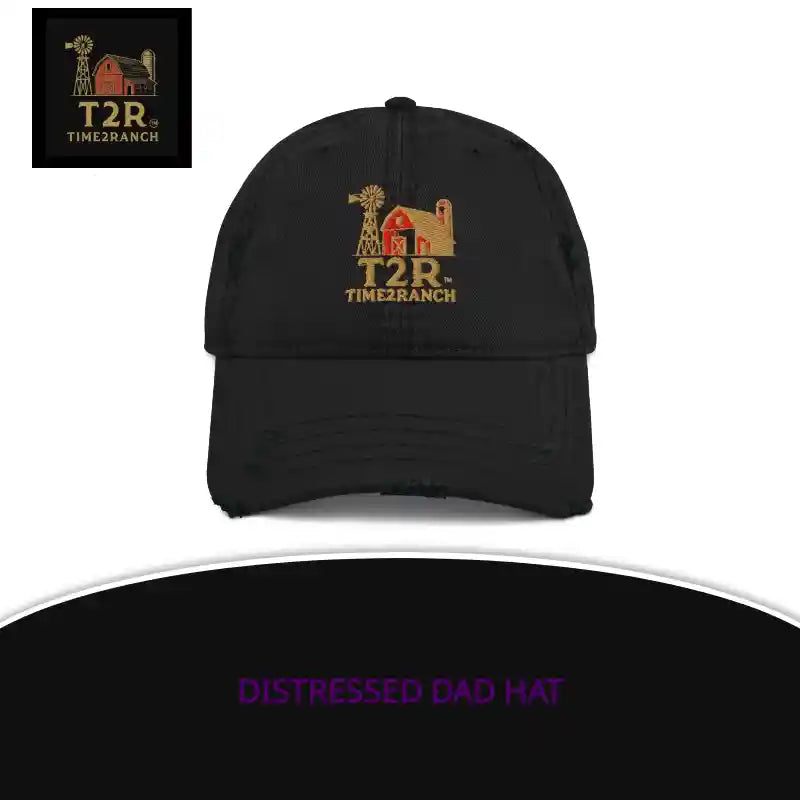 Distressed Dad Hat by@Outfy