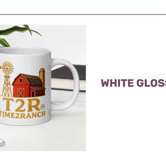 White glossy mug by@Outfy