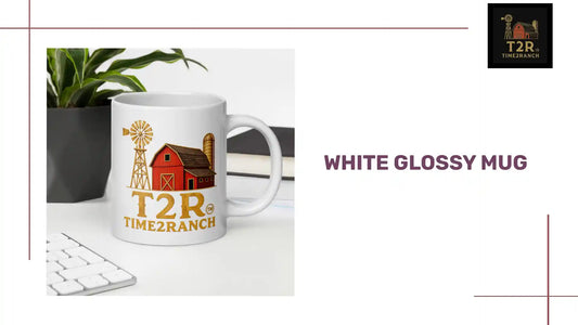 White glossy mug by@Outfy