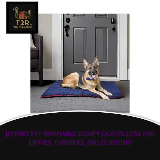 Jeffers Pet Washable Comfy Dog Pillow for Crates, Carriers, or Lounging by@Outfy