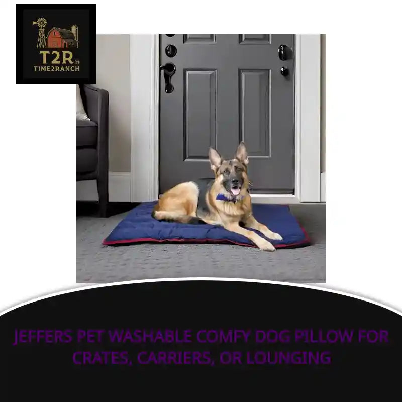 Jeffers Pet Washable Comfy Dog Pillow for Crates, Carriers, or Lounging by@Outfy