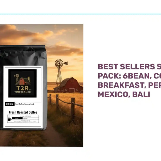 Best Sellers Sample Pack: 6Bean, Cowboy, Breakfast, Peru, Mexico, Bali by@Outfy