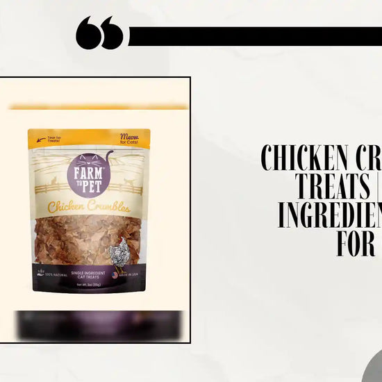 Chicken Crumbles Cat Treats | Single-Ingredient Treats for Cats by@Outfy