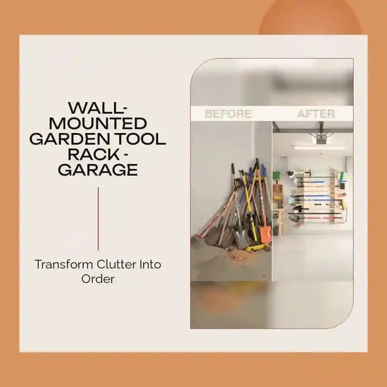 Wall-Mounted Garden Tool Rack - Garage by@Outfy