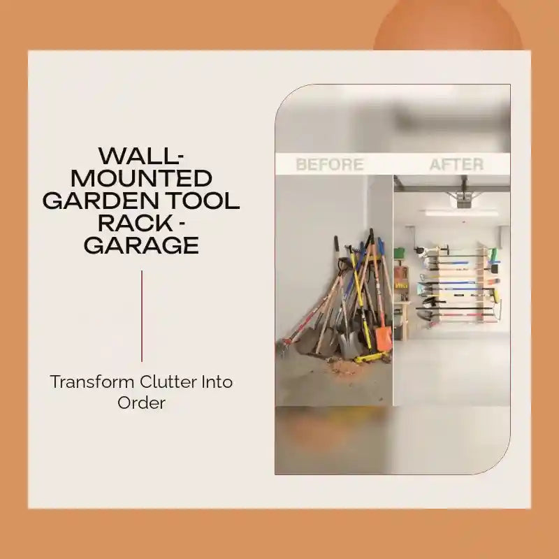 Wall-Mounted Garden Tool Rack - Garage by@Outfy