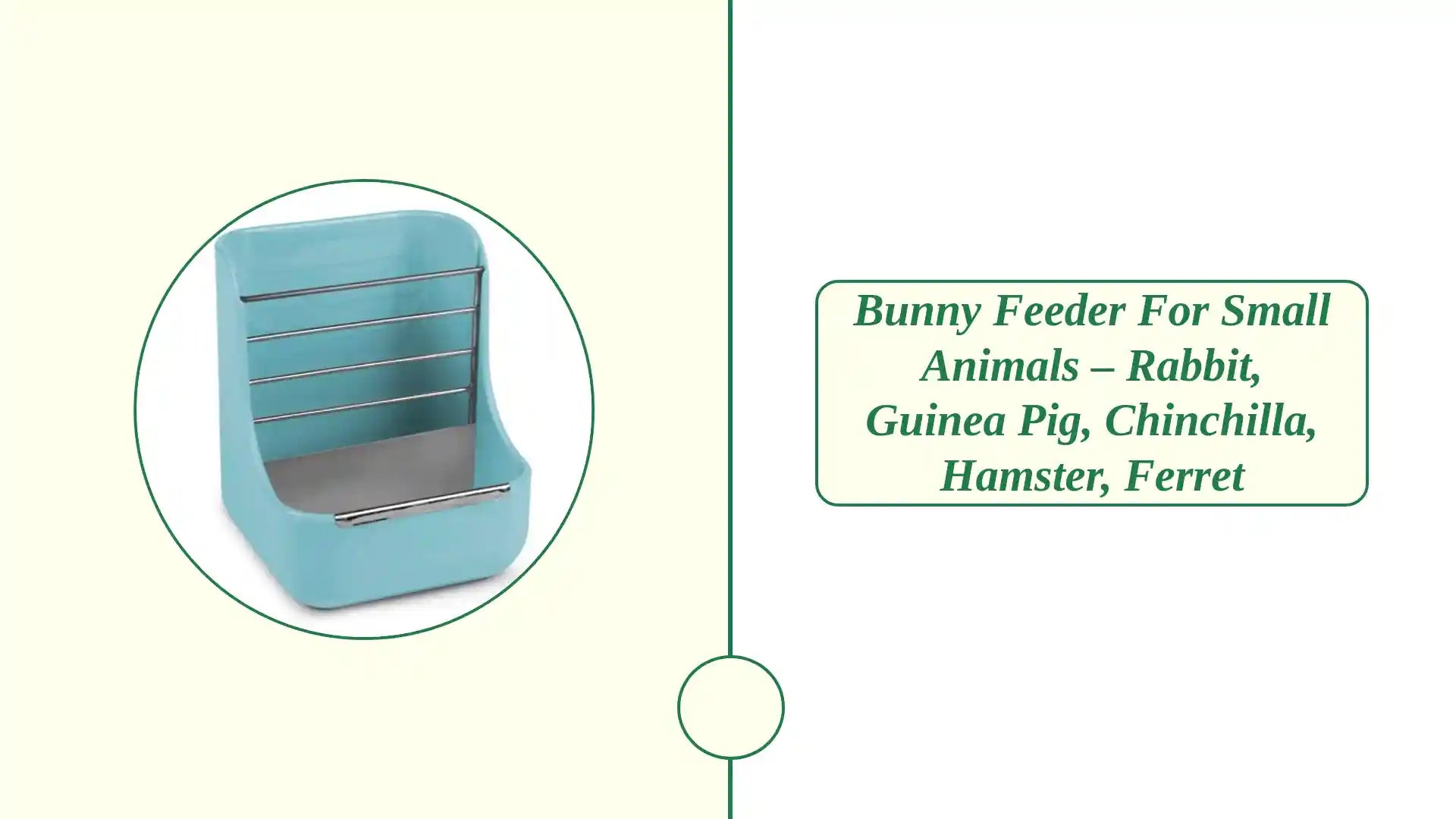 Bunny Feeder for Small Animals &ndash; Rabbit, Guinea Pig, Chinchilla, Hamster, Ferret by@Outfy