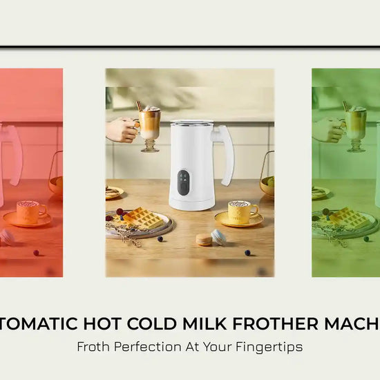 Automatic Hot Cold Milk Frother Machine by@Outfy