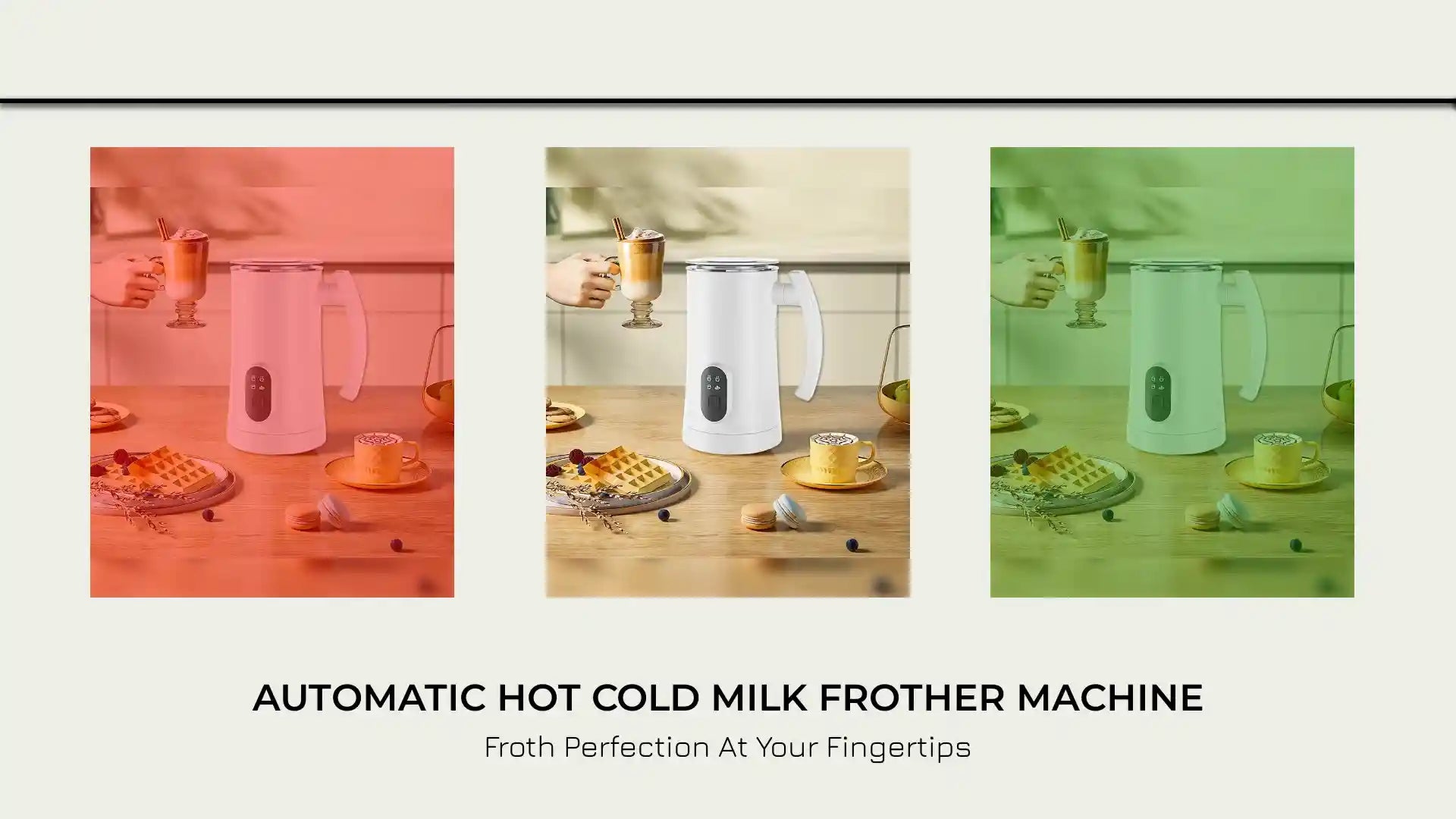 Automatic Hot Cold Milk Frother Machine by@Outfy