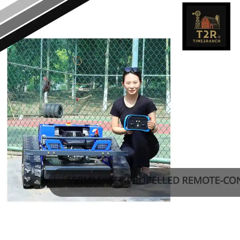 550mm Self-Propelled Remote-Controlled Lawn Mower for Small Household Gardens Outdoor Maintenance Robot by@Outfy