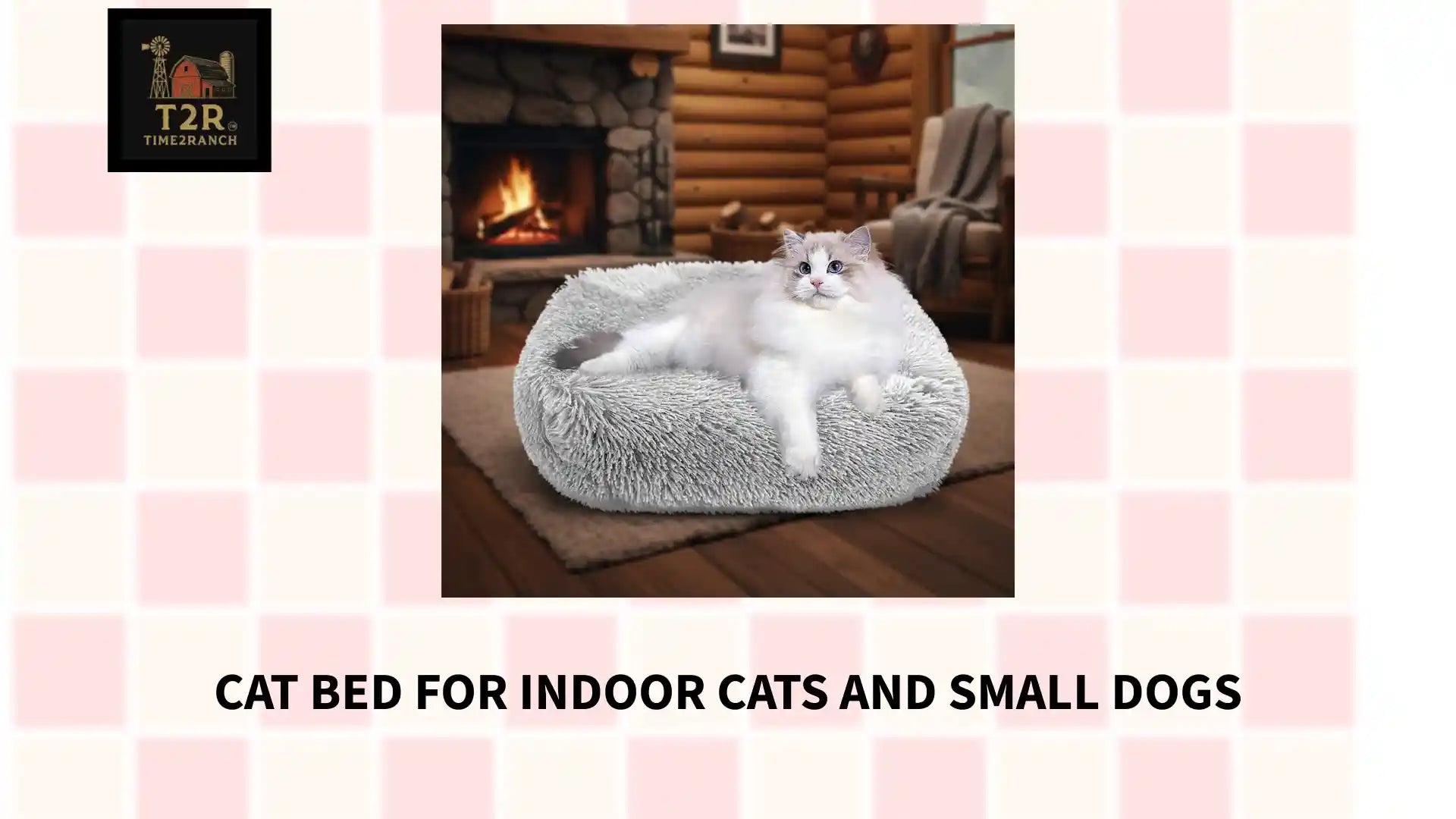 Cat Bed for Indoor Cats and small dogs by@Outfy