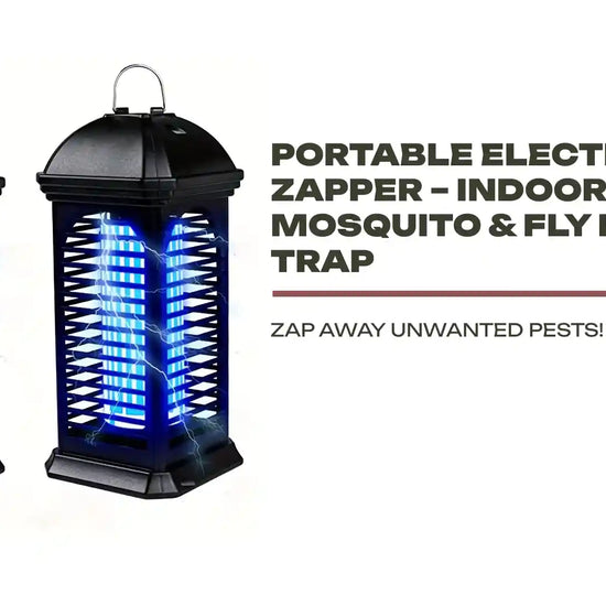 Portable Electric Bug Zapper &ndash; Indoor/Outdoor Mosquito &amp; Fly Killer Trap by@Outfy