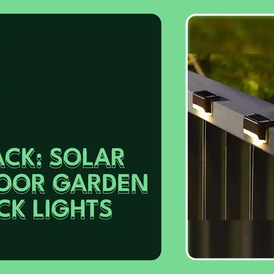 4-Pack: Solar Outdoor Garden Deck Lights by@Outfy